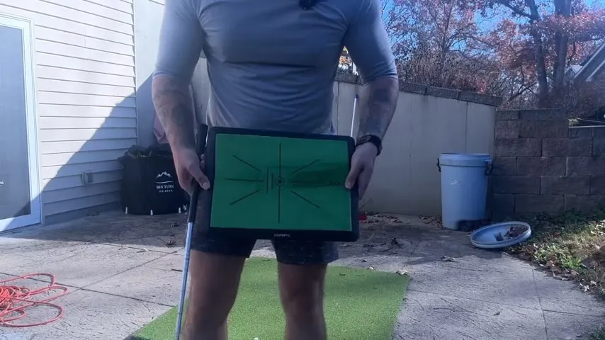 Indoor practice setup